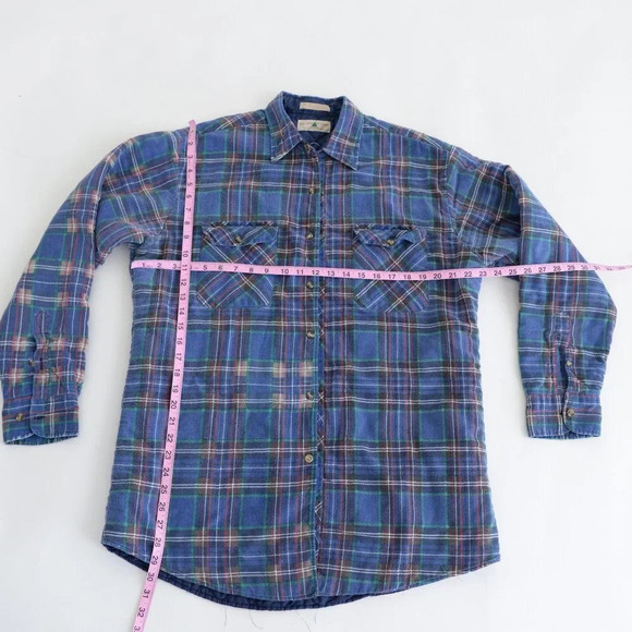 Vintage Northwest Territory Blue Checker Shacket Size Large - Picture 5 of 13